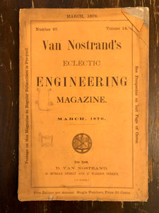40 Edition Set Van Nostrand’s Eclectic Engineering Magazine