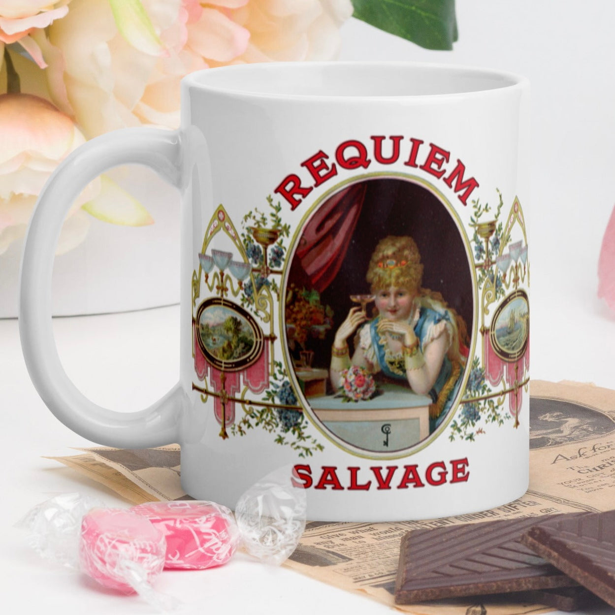 Requiem Salvage Tobaccana Label Mug