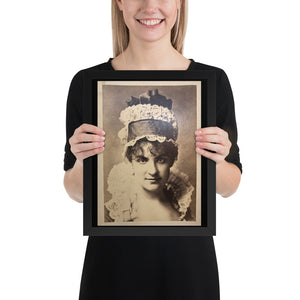 Framed Print of Actress Ada Rehan Cabinet Card Photo