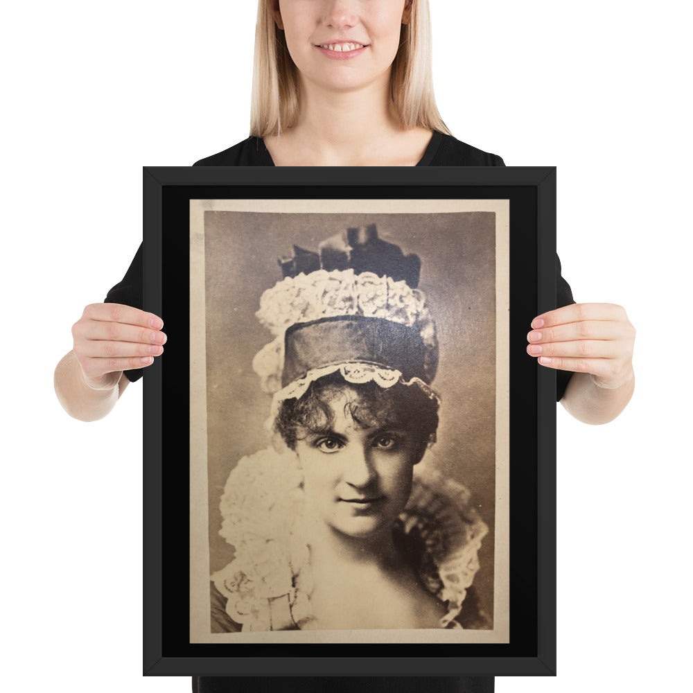 Framed Print of Actress Ada Rehan Cabinet Card Photo