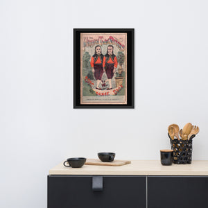 The French Twin Sisters Song and Dance Wall Art